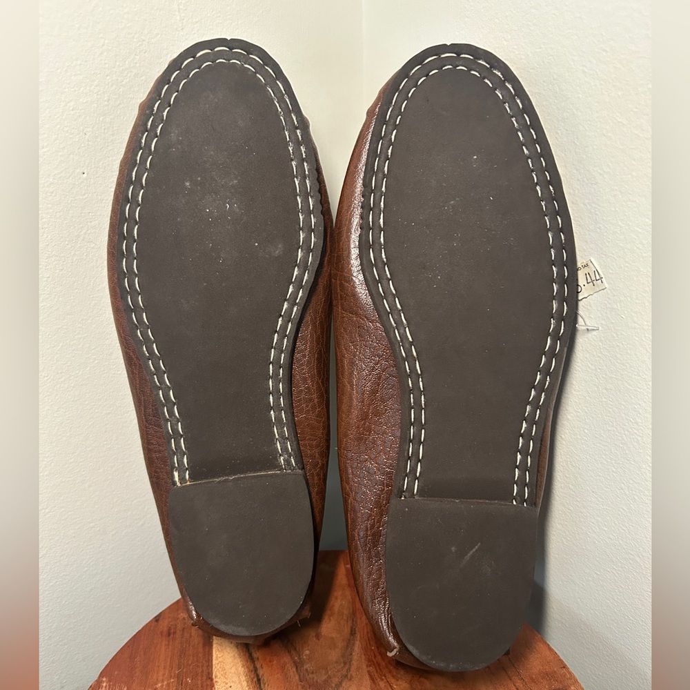 Vintage 80s Moccasin Slippers Yorkshire Shoes For Men Size 9 - Picture 6 of 8